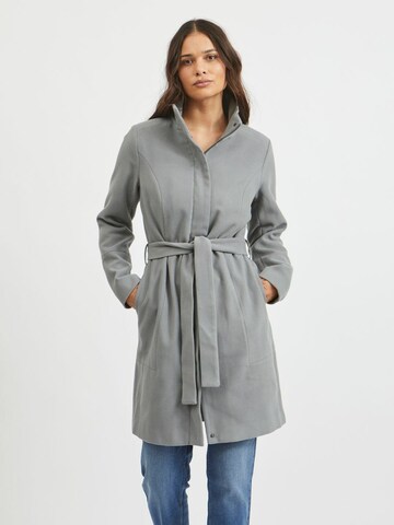 VILA Between-Seasons Coat in Grey: front