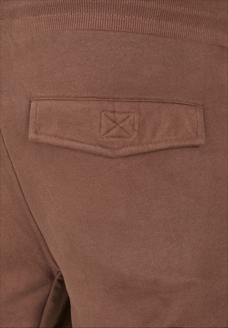 Urban Classics Tapered Cargo Pants in Brown