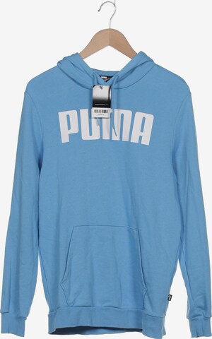 PUMA Sweatshirt & Zip-Up Hoodie in S in Blue: front