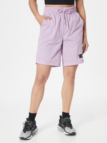 Sixth June Loose fit Pants in Purple: front