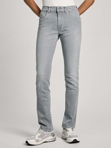 Pepe Jeans Slimfit Jeans in Grijs: voorkant