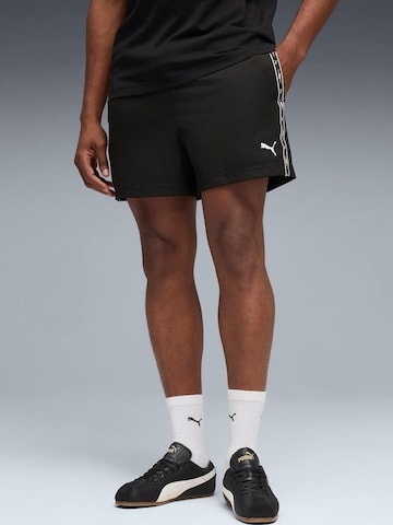 PUMA - regular Pantalón deportivo 'Puma Ess Tape Woven Shorts 5' en negro: frente