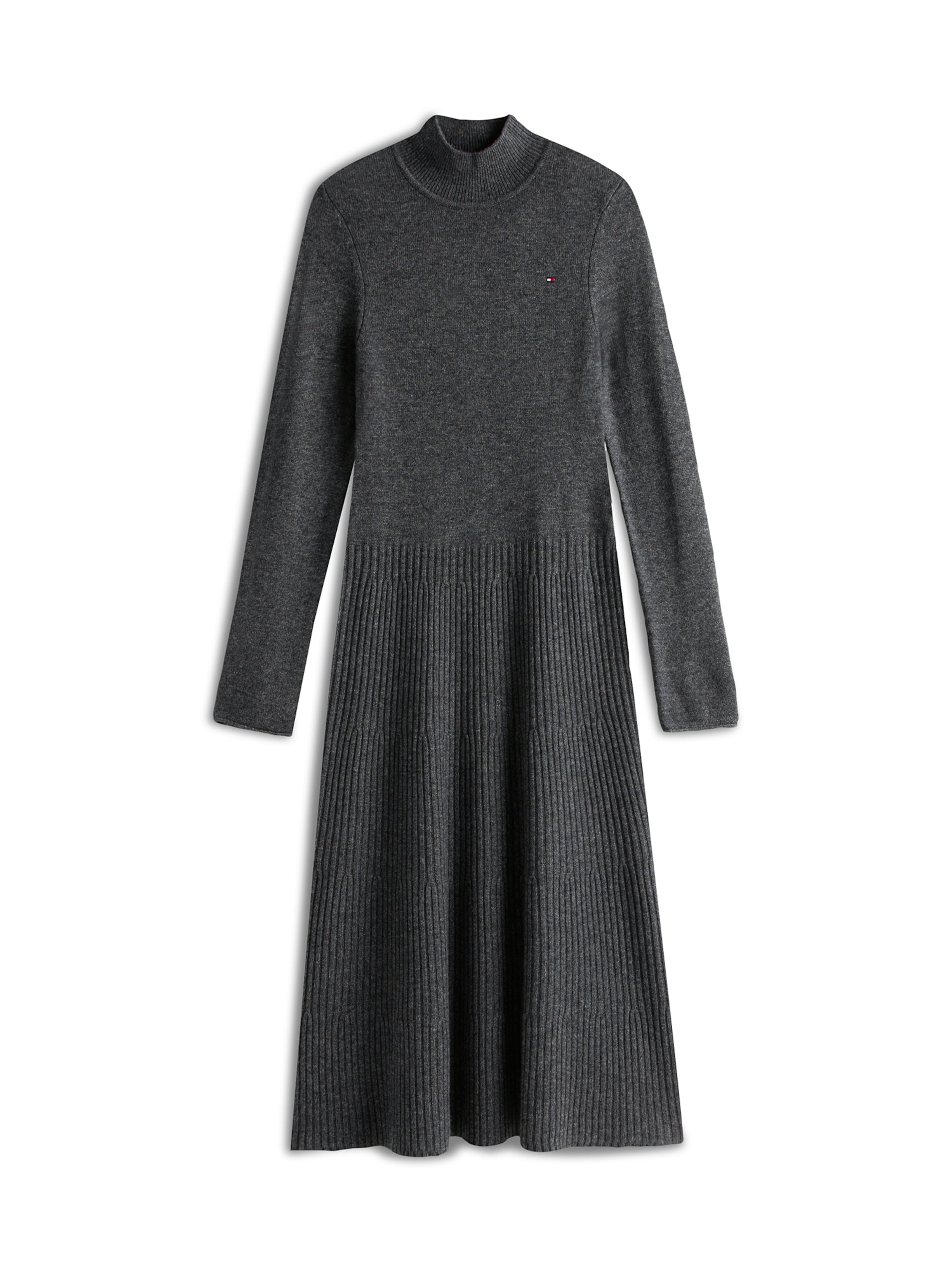 TOMMY HILFIGER Knit dress in Grey: front