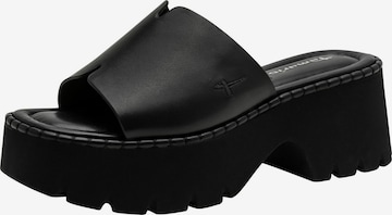 Mule Tamaris en noir : devant
