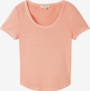 TOM TAILOR DENIM T-Shirt in Orange: Vorderseite