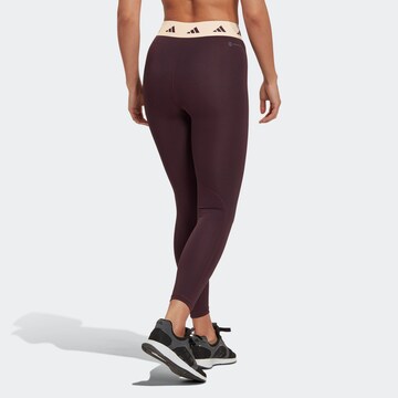 ADIDAS PERFORMANCE Skinny Sportsbukser 'Techfit' i lilla