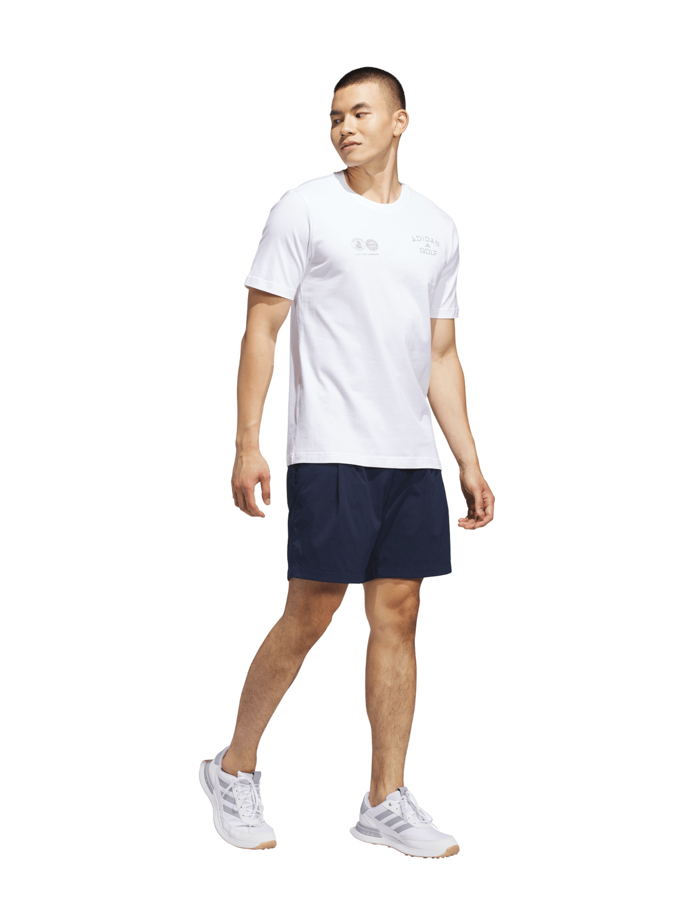 ADIDAS GOLF Performance Shirt 'Graphic' in White