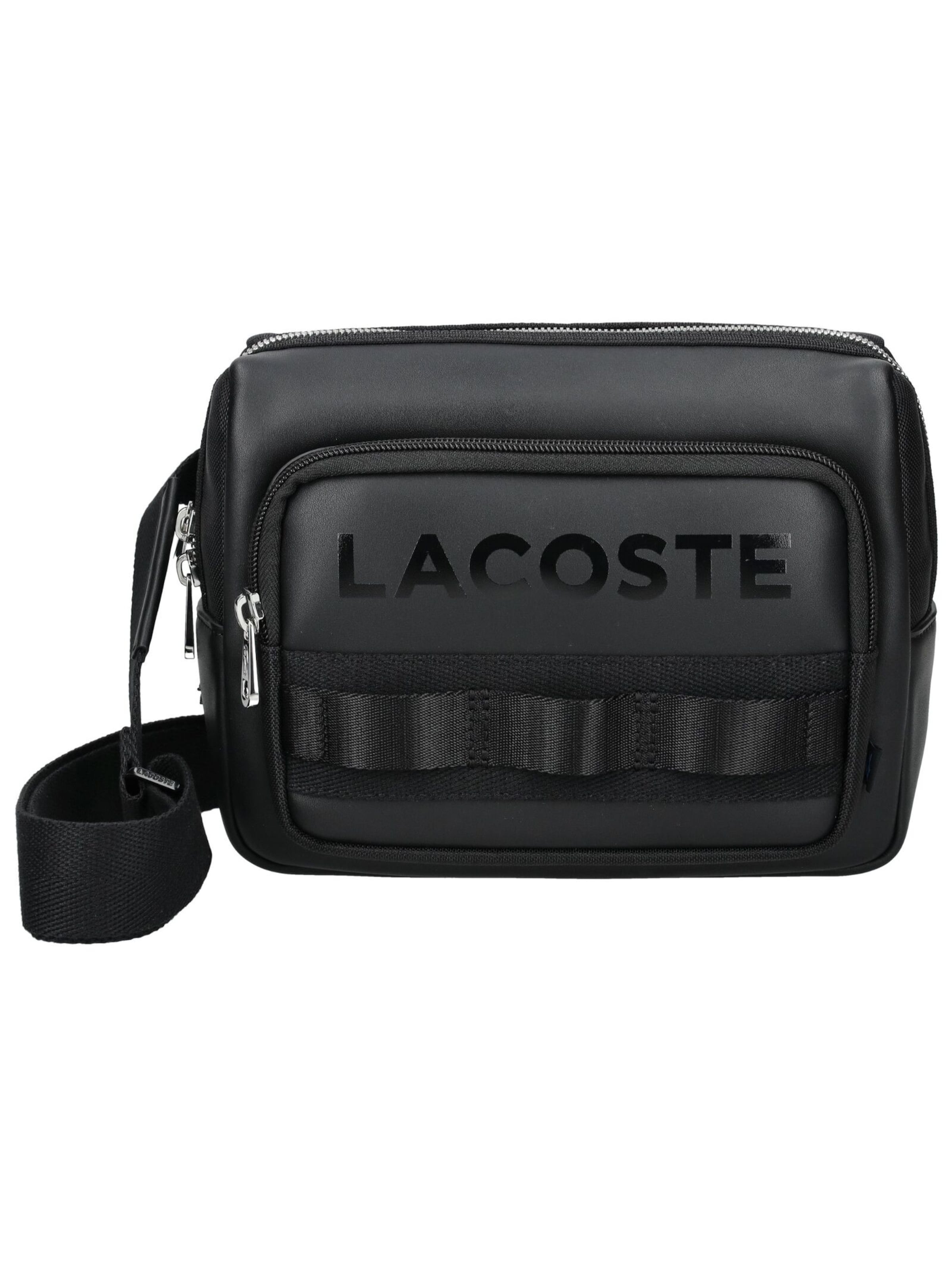 Sac à bandoulière 'Yzio' LACOSTE en noir : devant