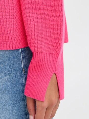 Pull-over ' IHBOSTON LS7 ' ICHI en rose