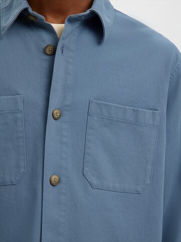 SELECTED Regular Fit Hemd 'SLHTRAVIS' in Blau