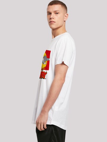 F4NT4STIC Shirt 'Tom And Jerry Chase Scene' in White