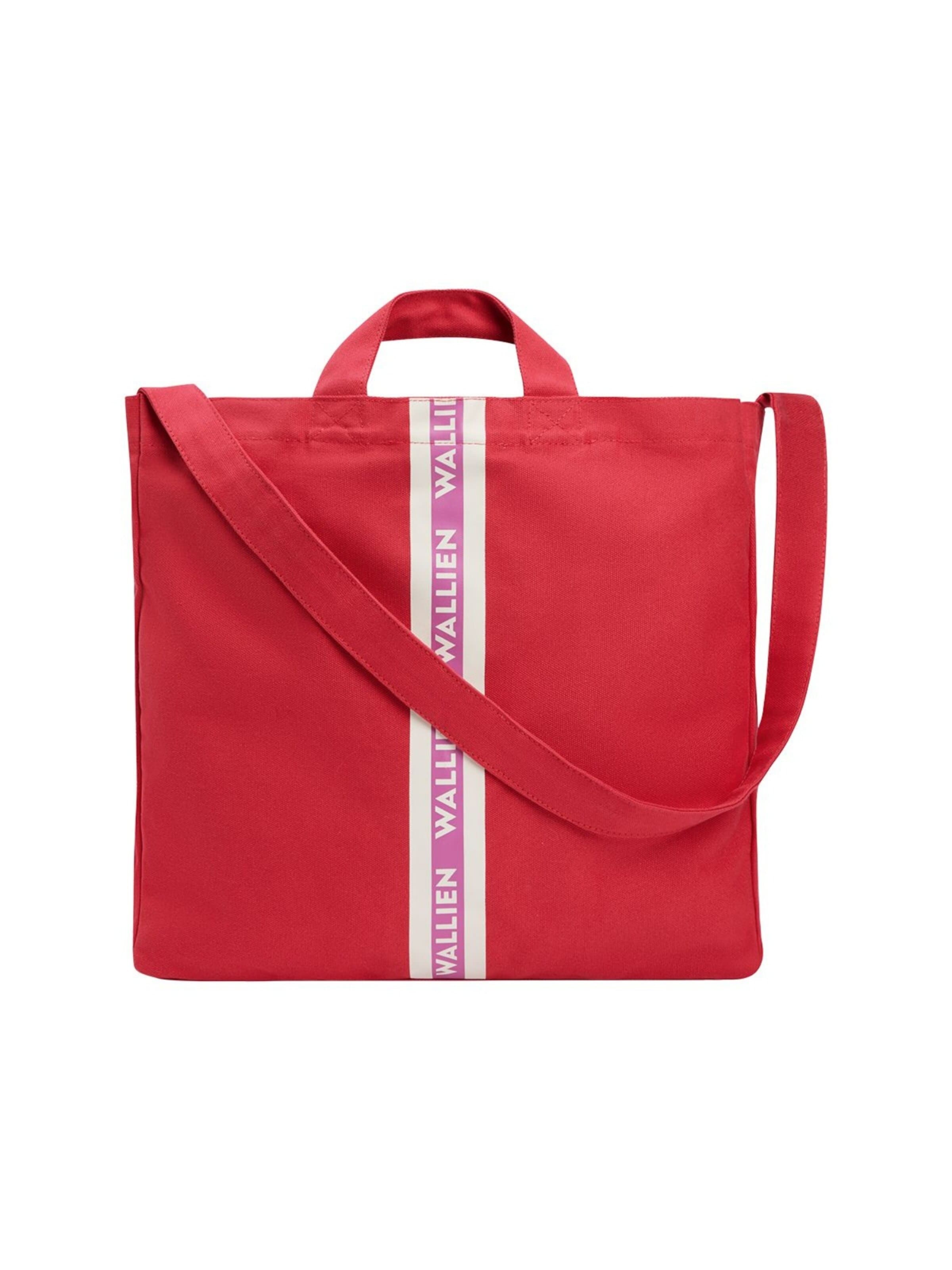 WALLIEN Shoulder Bag 'Premium Tote Bag' in Red: front