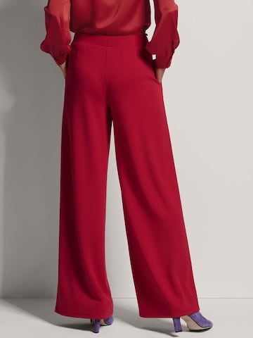 MADELEINE Wide leg Bandplooibroek in Rood
