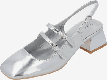 Escarpins à bride arrière 'Guhala' Palado en argent : devant