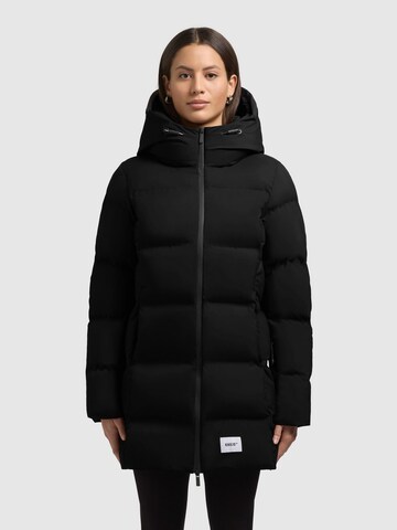 khujo Winter Coat in Black: front