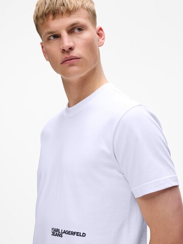 KARL LAGERFELD JEANS Μπλουζάκι σε λευκό