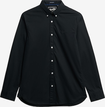 Coupe regular Chemise Superdry en noir : devant