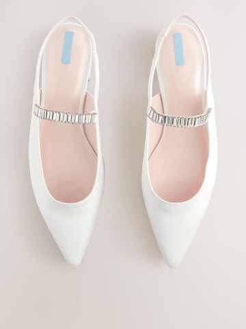 Ballerines à lanières 'Forever Comfort' Next en blanc