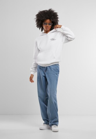 Miss Tee - Sudadera 'Give A Damn' en blanco