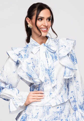 Ombre Bluse 'OW-SH-E0001' in Blau