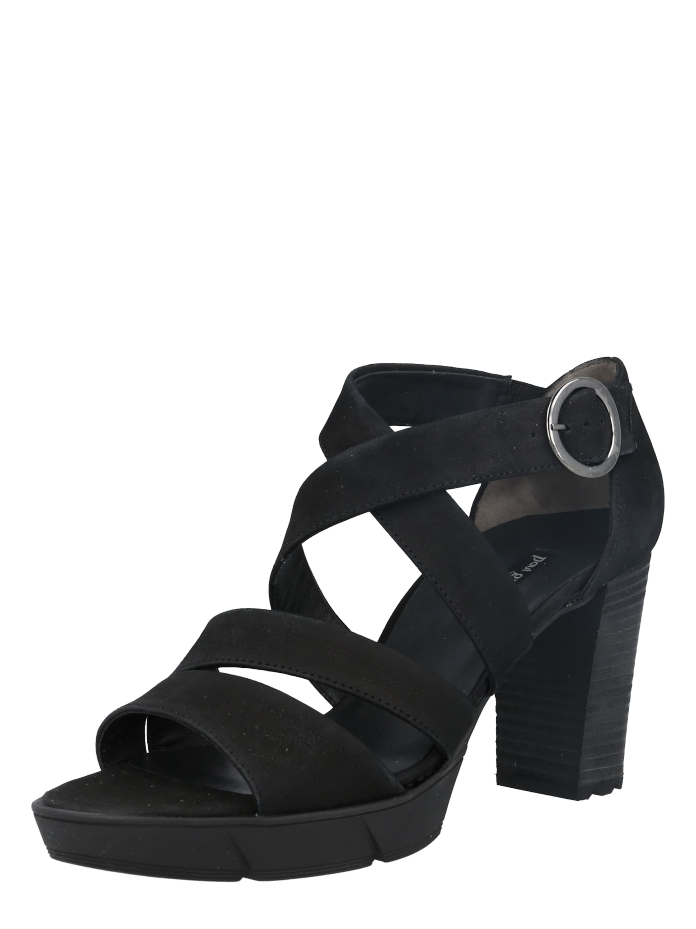 Sandalo di Paul Green in nero: frontale