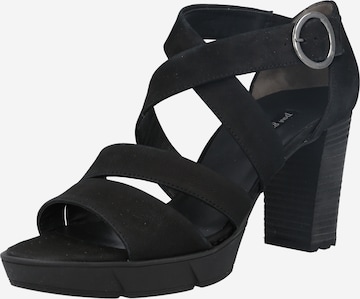 Paul Green Sandals in Black: front