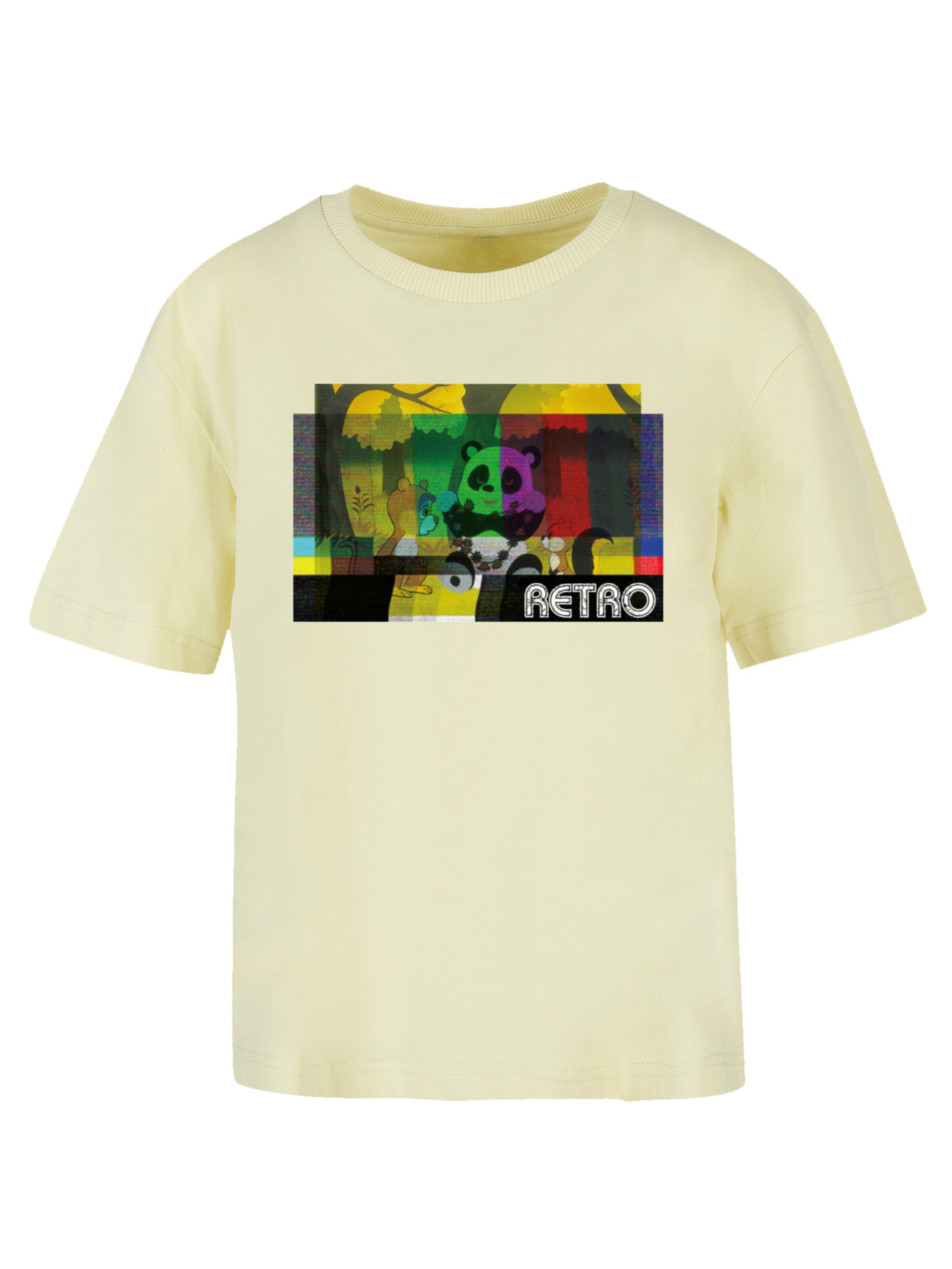 F4NT4STIC Shirt 'Heroes of Childhood Tao Tao Cassette' in Geel: voorkant