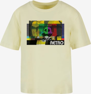 F4NT4STIC Shirt 'Heroes of Childhood Tao Tao Cassette' in Geel: voorkant