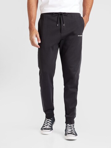 Michael Kors Tapered Trousers in Black: front