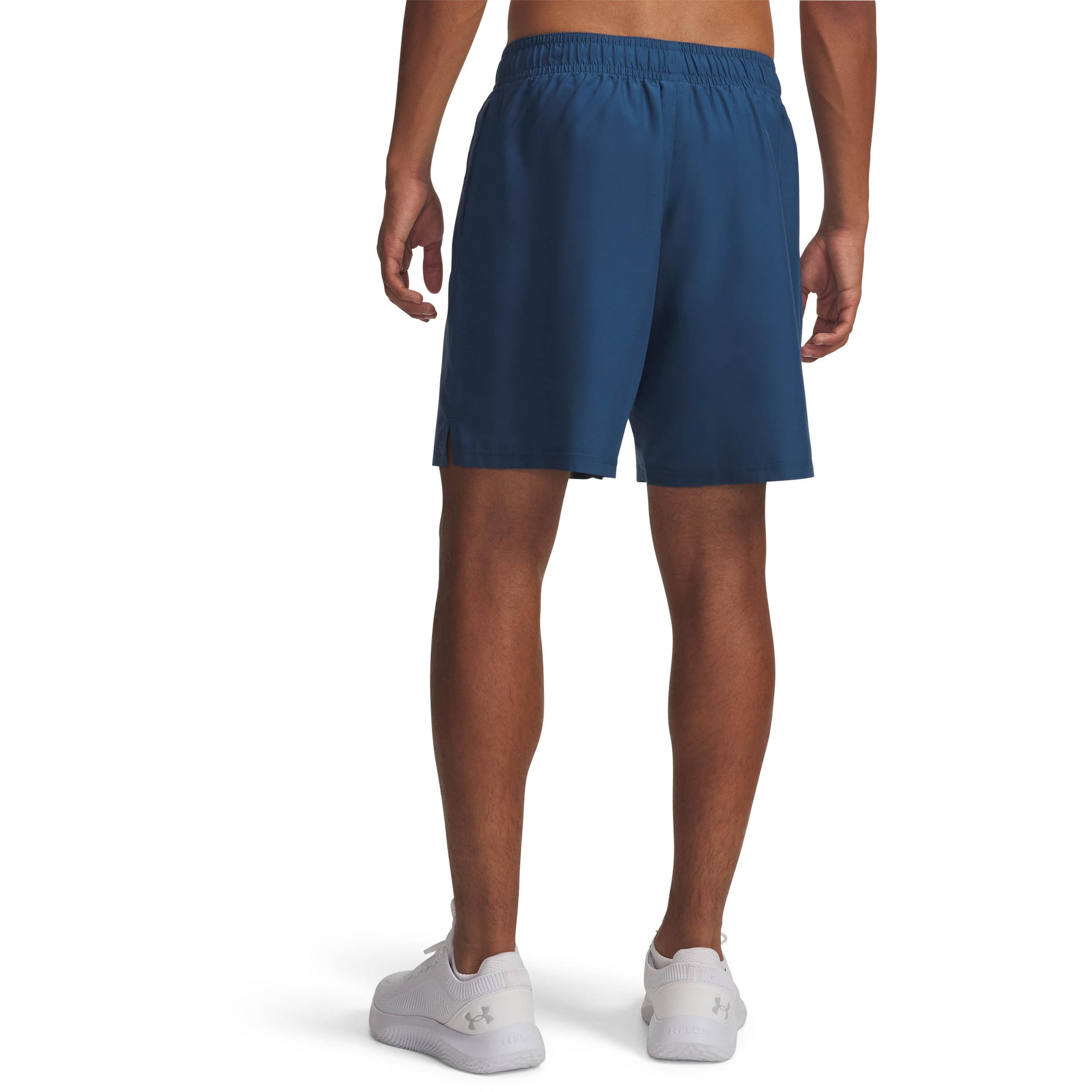 UNDER ARMOUR Regular Workout Pants 'Wordmark' in Blue