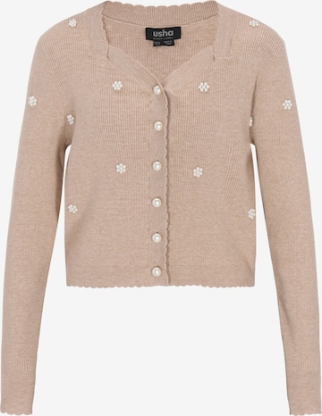 usha BLACK LABEL - Cárdigan en beige: frente