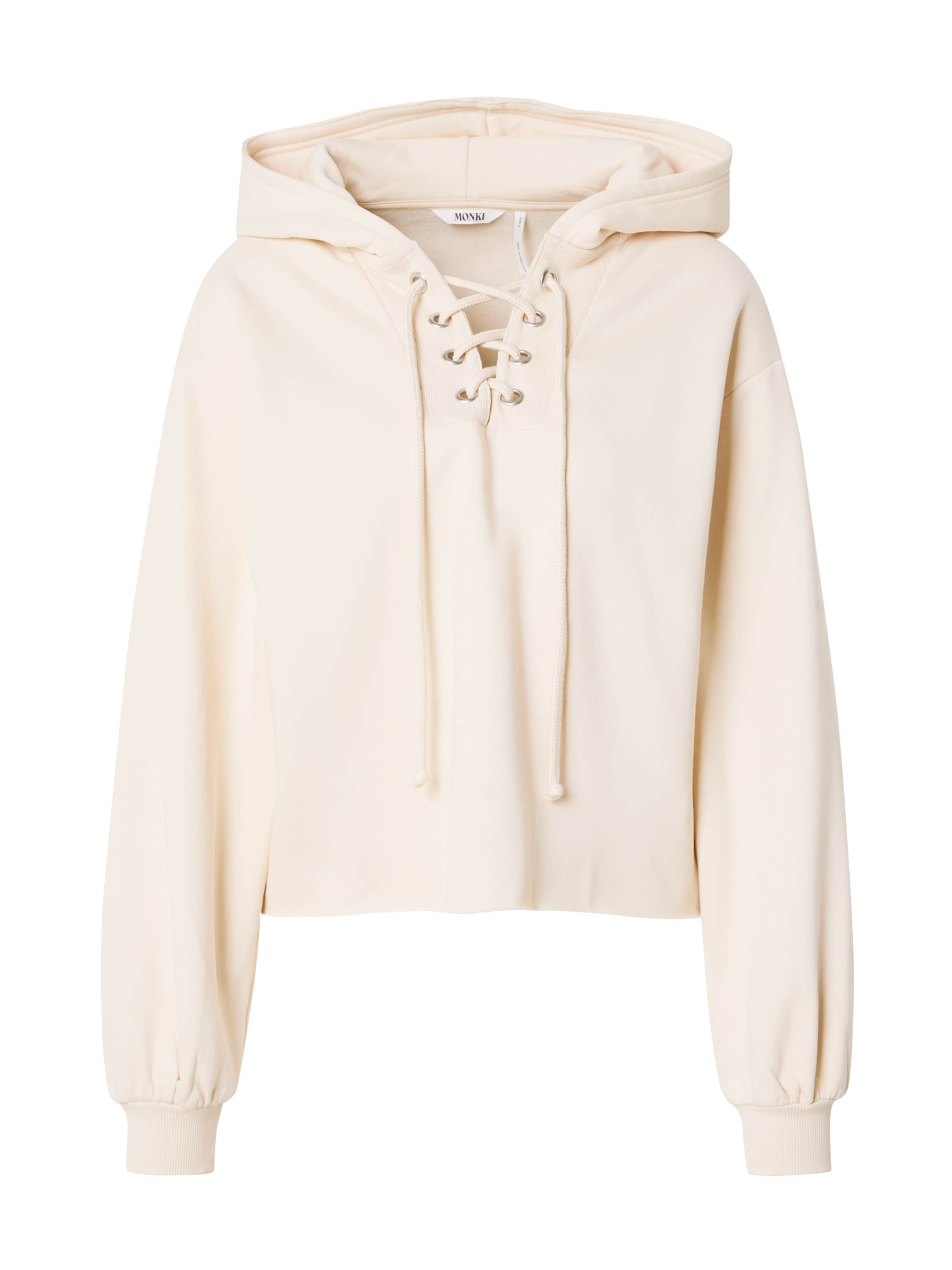 Monki Sweatshirt in Beige: front