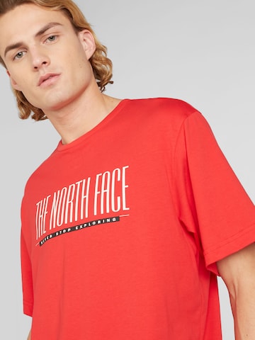 THE NORTH FACE - Camisa 'EST 1966' em vermelho