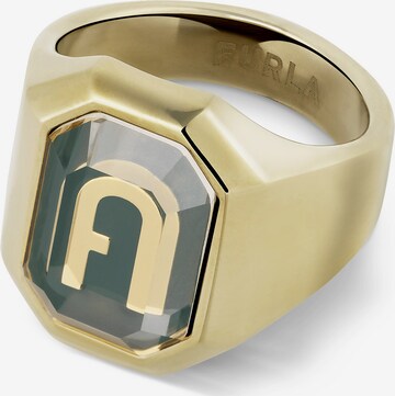 Furla Jewellery Ring 'Octagonal' in Grün: predná strana