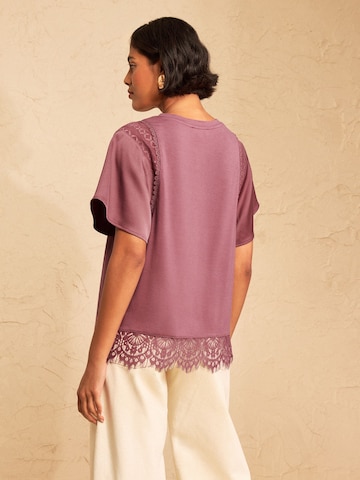 Camicia da donna di love & roses in lilla