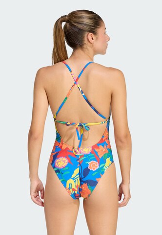Maillot de bain sport ' MEXICANA FLORALS' ADIDAS SPORTSWEAR en bleu