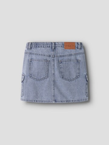 NAME IT Skirt 'Cargo Nkfmella Jeansrock' in Blue