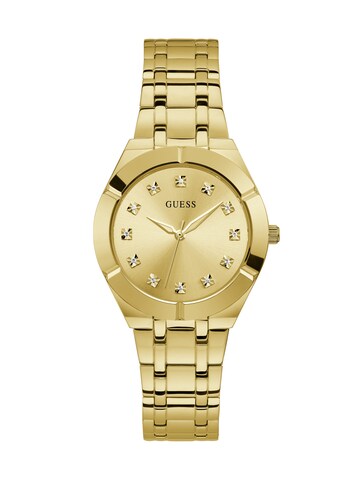 GUESS Analoog horloge 'CRYSTALLINE' in Goud: voorkant