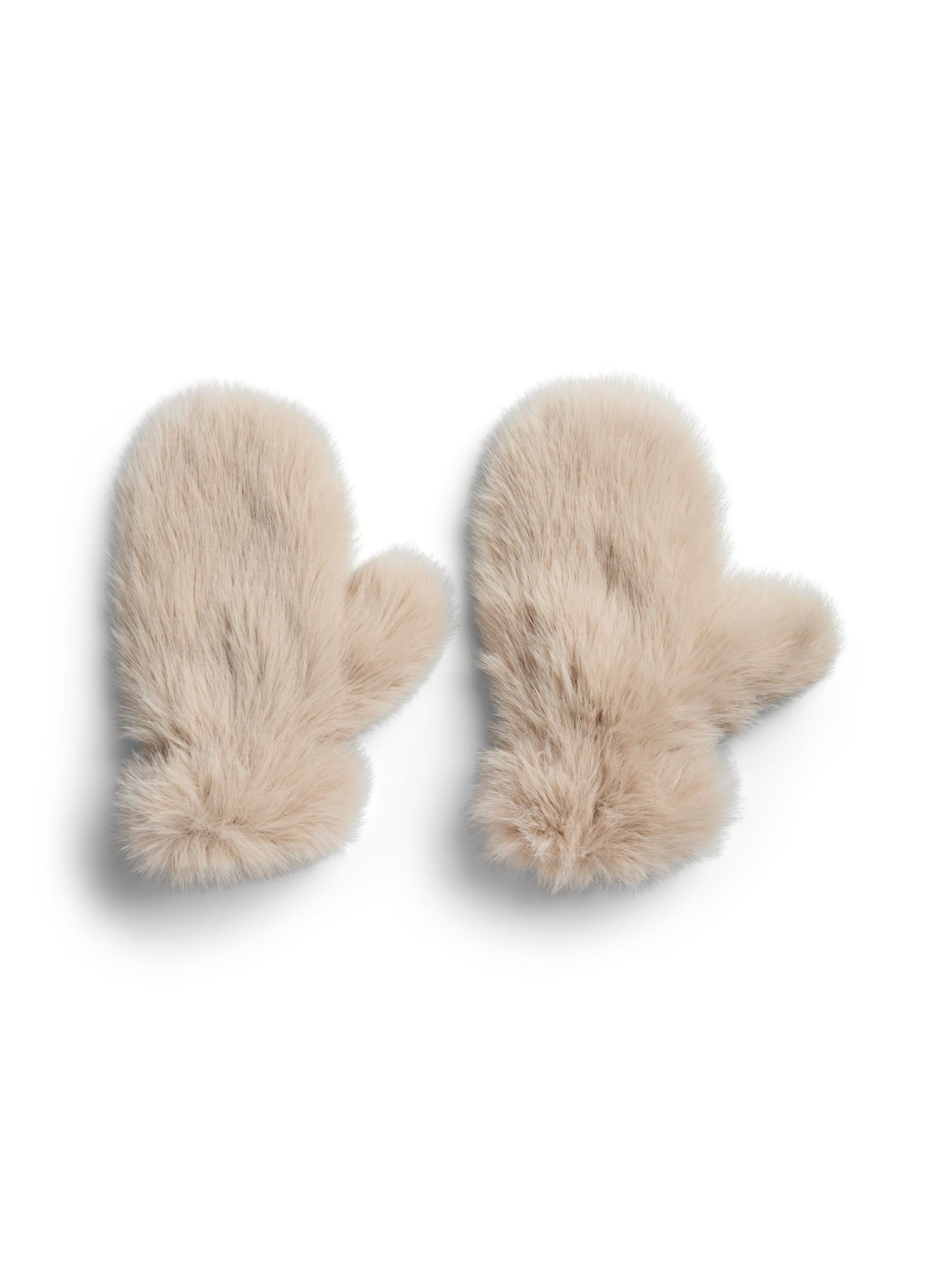 PIECES Wanten 'PCPLUSH' in Grijs: voorkant