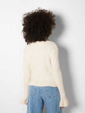 Bershka Strickjacke in Beige