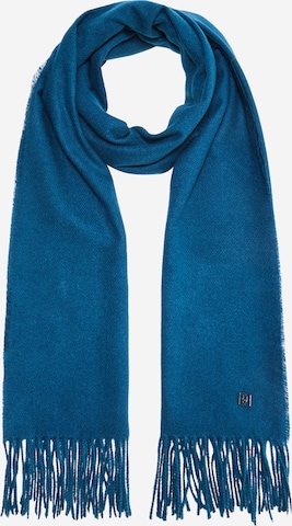 COMMA Scarf in Blue: front