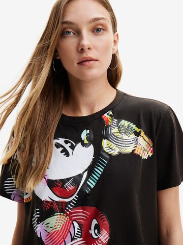 Desigual - Camisa 'Arty Mickey Mouse' em preto