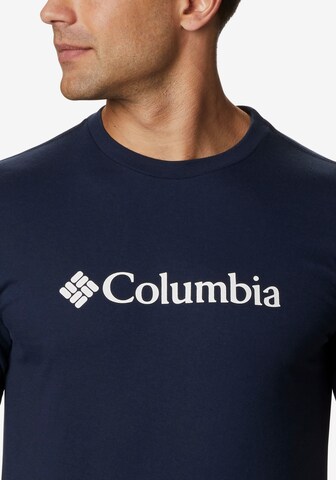 COLUMBIA Rovný strih Tričko - Modrá