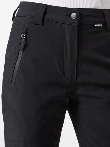 ICEPEAK Regular Outdoorbroek 'Freyung' in Zwart