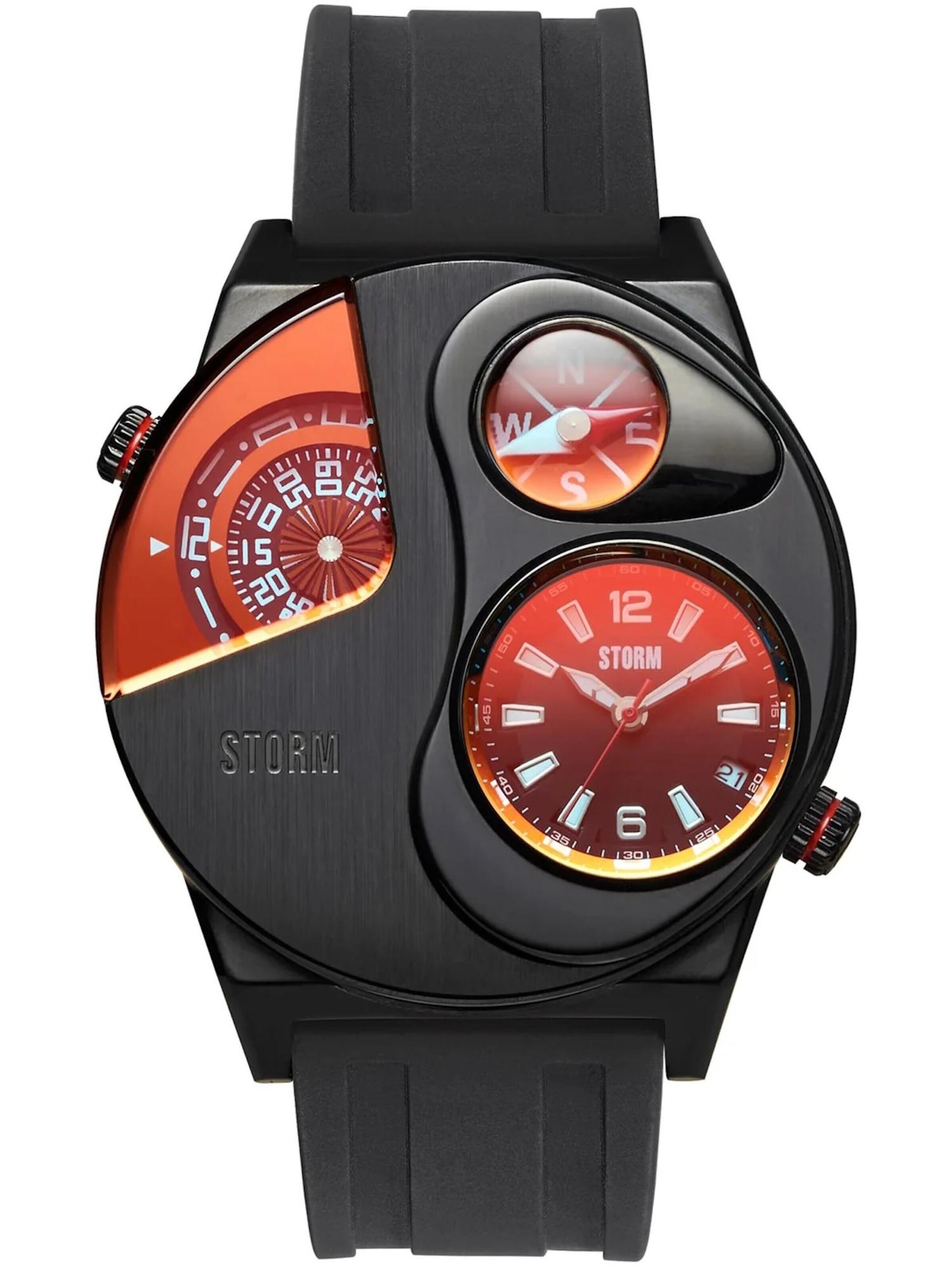 STORM Analog Watch 'Navitrek' in Red: front