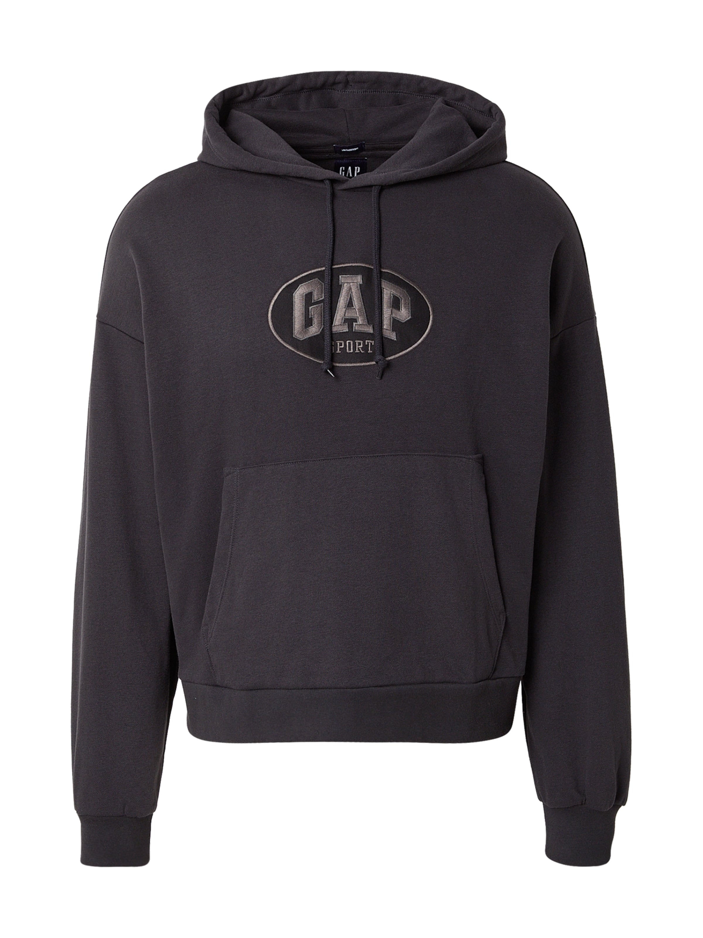 Bluză de molton de la GAP pe negru: față