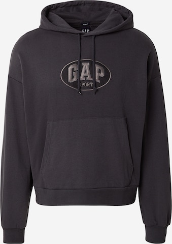 Bluză de molton de la GAP pe negru: față