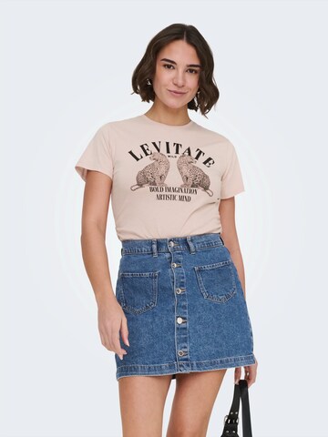 ONLY Póló 'ONLLUCY' - rózsaszín: elől