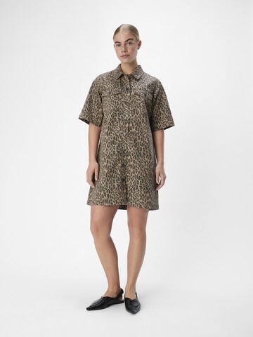 OBJECT Shirt dress 'OBJSENI' in Brown