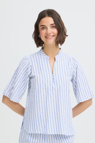 Fransa - Blusa em azul: frente